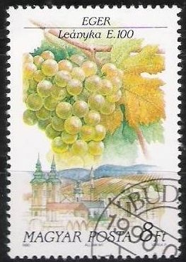 z vendido Hungria 1990 Scott 3259 Sello * Areas Produccion Vinos Leanyka Eger E100 8Ft Hongrie Magyar Posta Ungarn Hungary Ungheria Hongarije 